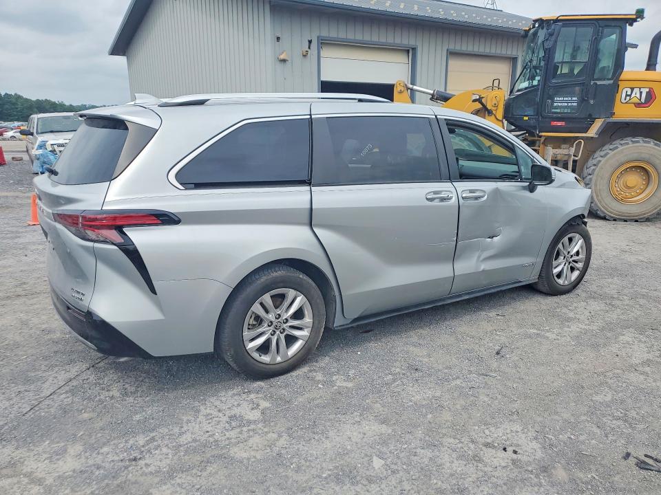 61935816 :رقم المزاد ، 5TDZSKFC9MS005148 vin ، 2021 Toyota Sienna مزاد بيع