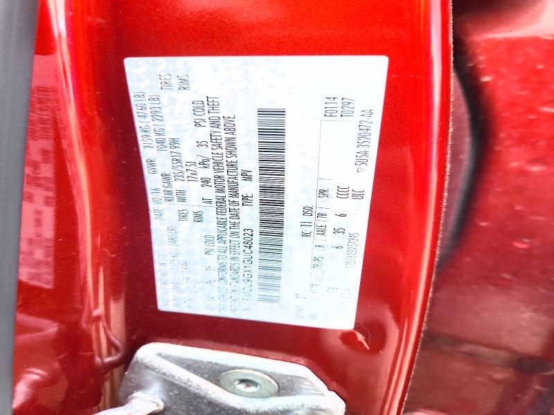 63205836 :رقم المزاد ، 1FMCU9GX1GUC48023 vin ، 2016 Ford Escape مزاد بيع