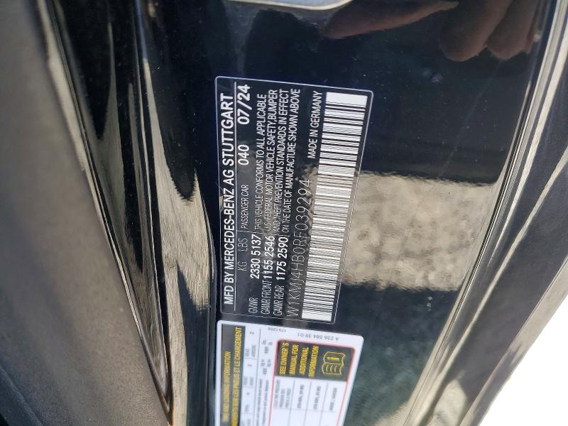 59219016 :رقم المزاد ، W1KMJ4HB0RF039294 vin ، 2024 Mercedes-benz Cle مزاد بيع