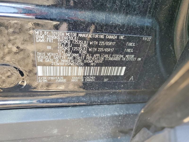 Aukcja sprzedaży 2023 Toyota Rav4, vin: 2T3W1RFV5PW239290, numer aukcji: 59382986