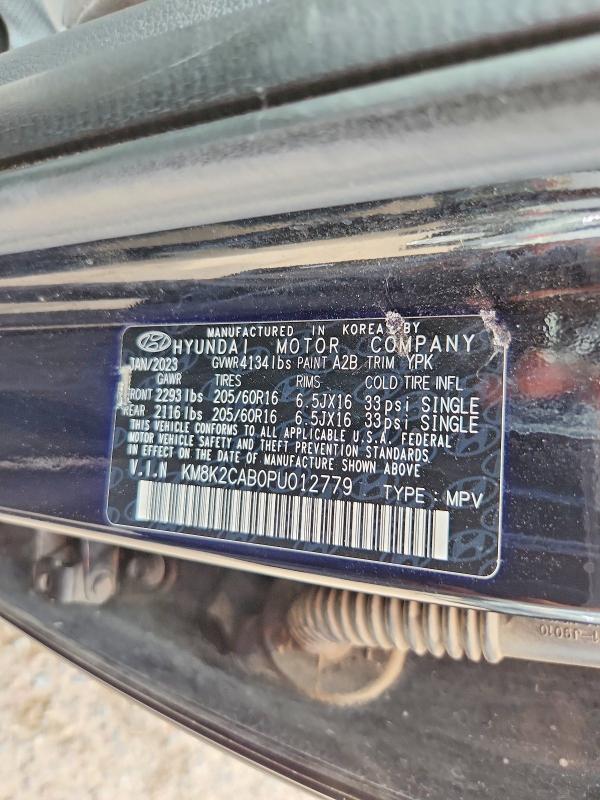 60676516 :رقم المزاد ، KM8K2CAB0PU012779 vin ، 2023 Hyundai Kona مزاد بيع