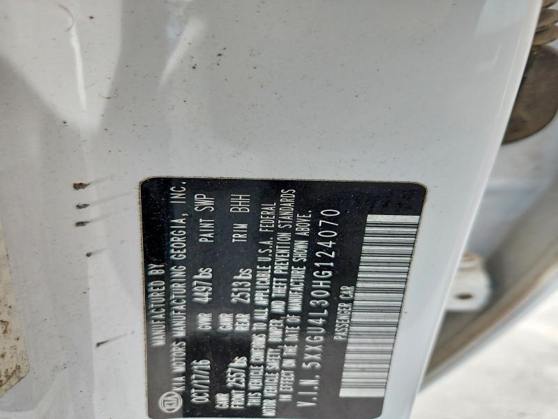 Aukcja sprzedaży 2017 Kia Optima, vin: 5XXGU4L30HG124070, numer aukcji: 60069676