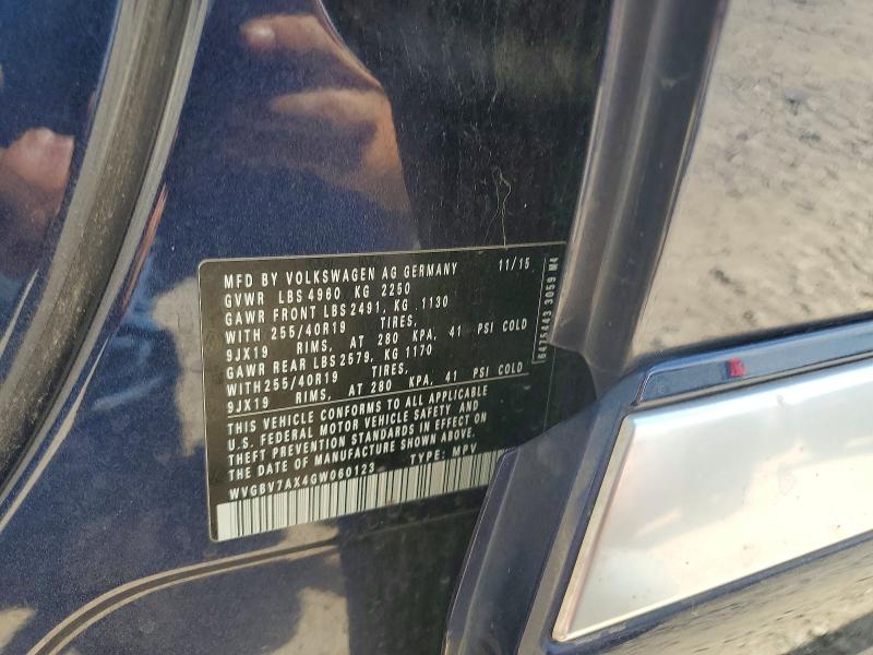 59824026 :رقم المزاد ، WVGBV7AX4GW060123 vin ، 2016 Volkswagen Tiguan مزاد بيع