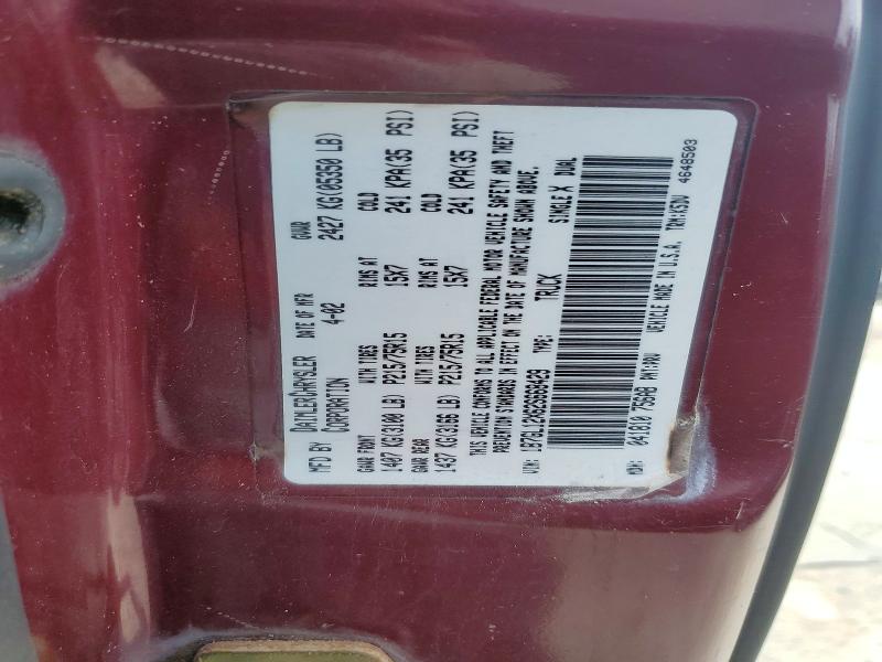 2002 Dodge Dakota მანქანა იყიდება აუქციონზე, vin: 1B7GL12X62S668429, აუქციონის ნომერი: 60404316