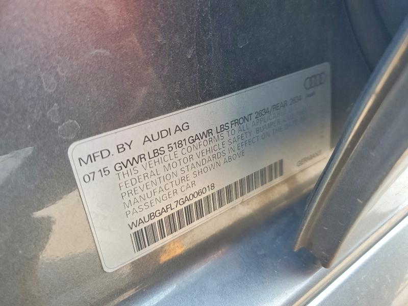 Aukcja sprzedaży 2016 Audi S4, vin: WAUBGAFL7GA006018, numer aukcji: 63235176