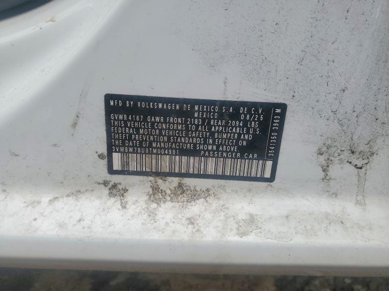 Продажа на аукционе авто 2026 Volkswagen Jetta, vin: 3VWBW7BU8TM004991, номер лота: 62330646