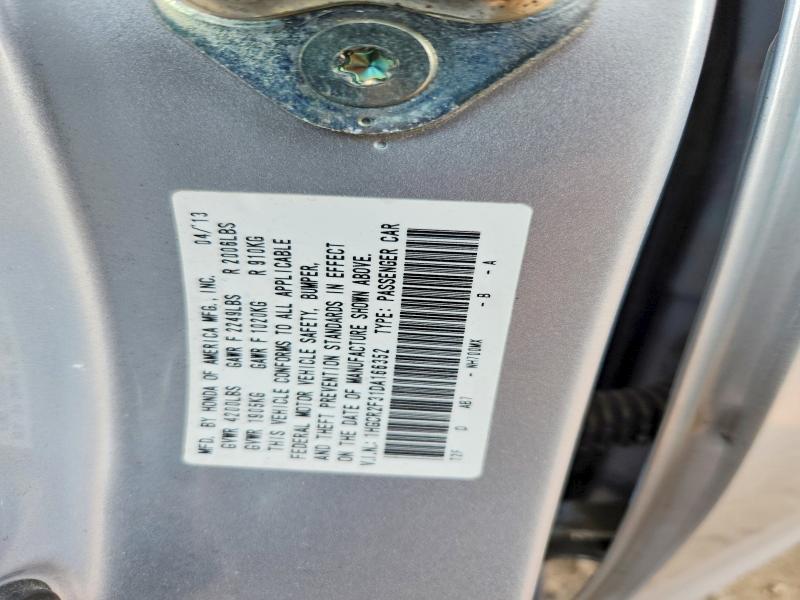 Продаж на аукціоні авто 2013 Honda Accord, vin: 1HGCR2F31DA166352, номер лоту: 60976826
