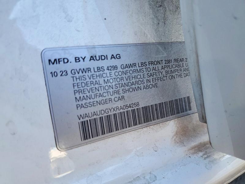 Aukcja sprzedaży 2024 Audi A3, vin: WAUAUDGYXRA054258, numer aukcji: 62893666