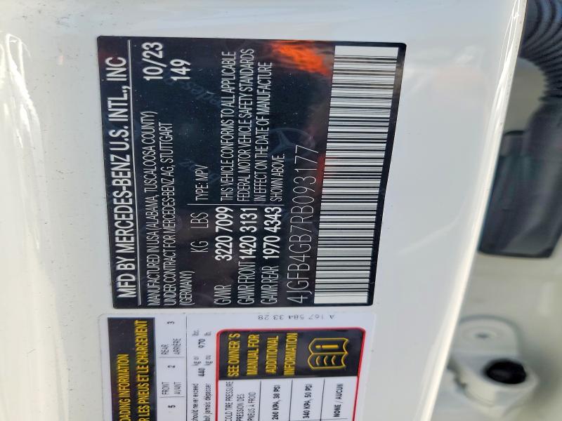 Продажа на аукционе авто 2024 Mercedes-benz Gle, vin: 4JGFB4GB7RB093177, номер лота: 59718096