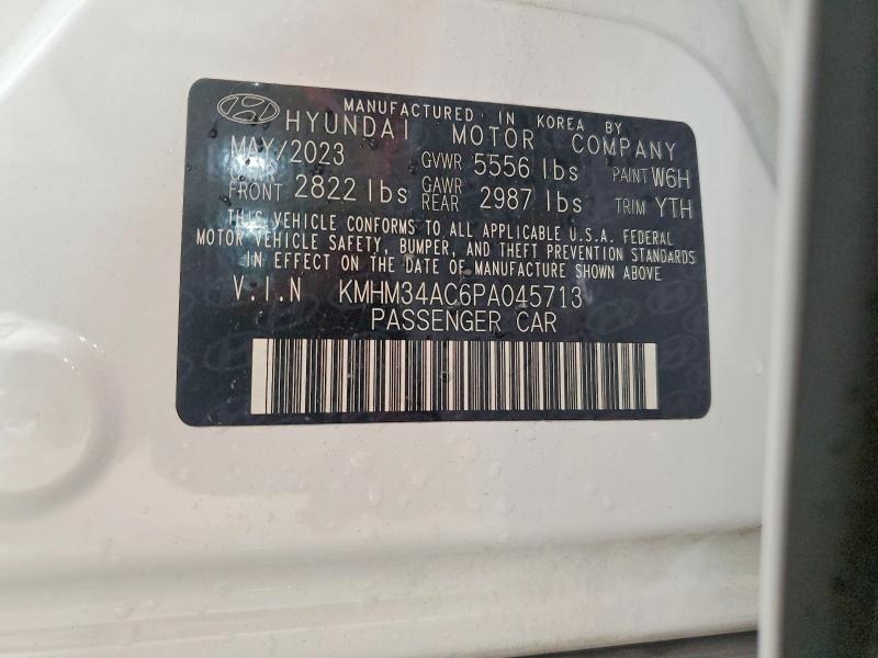 Продаж на аукціоні авто 2023 Hyundai Ioniq 6, vin: KMHM34AC6PA045713, номер лоту: 60853316