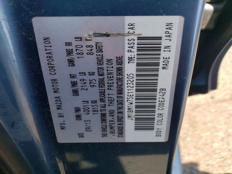 59793536 :رقم المزاد ، JM1BM1W75E1123205 vin ، 2014 Mazda 3 مزاد بيع