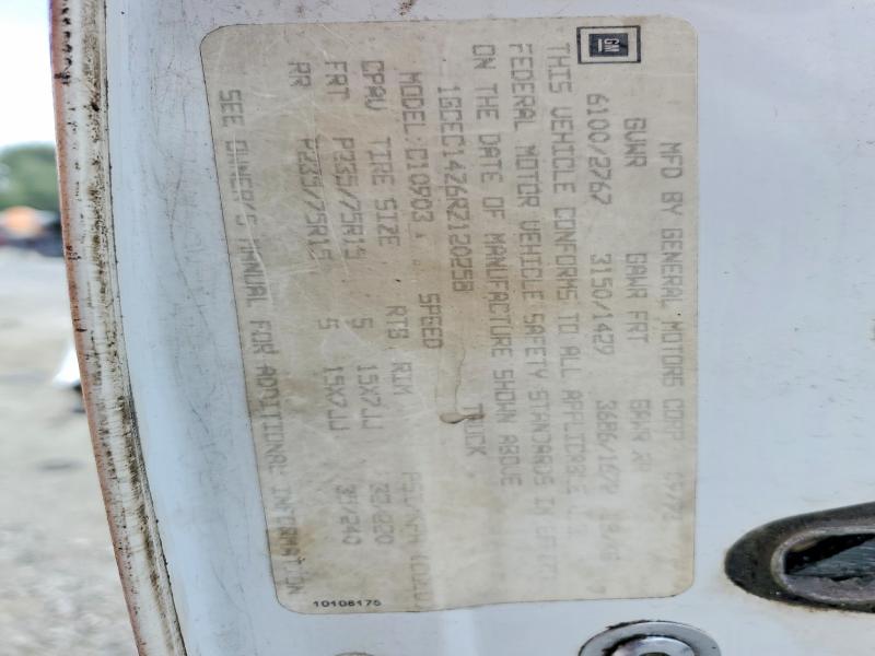 61685226 :رقم المزاد ، 1GCEC14Z6RZ120258 vin ، 1994 Chevrolet Gmt-400 مزاد بيع