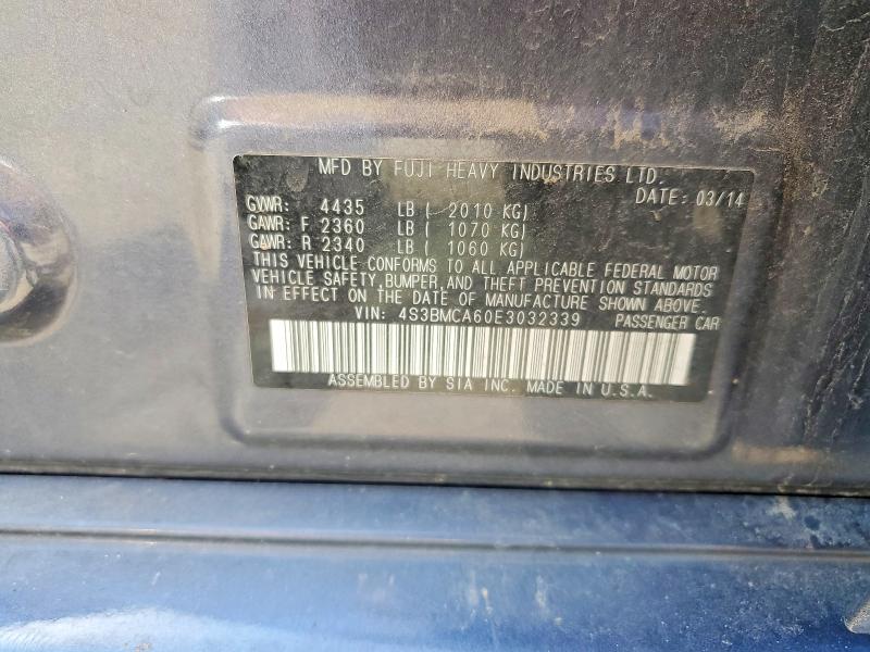 Продажа на аукционе авто 2014 Subaru Legacy, vin: 4S3BMCA60E3032339, номер лота: 60781656