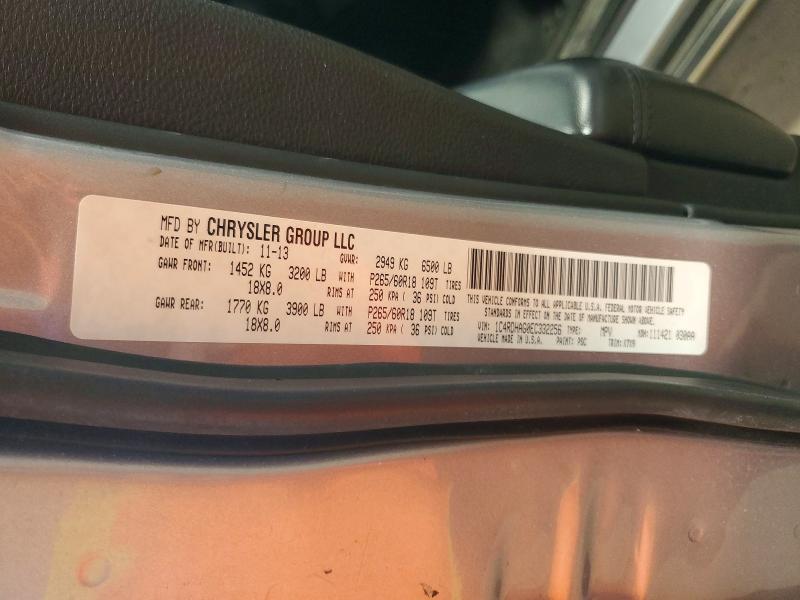 2014 Dodge Durango მანქანა იყიდება აუქციონზე, vin: 1C4RDHAG0EC332256, აუქციონის ნომერი: 60842756