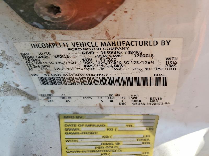 Aukcja sprzedaży 2011 Ford F450, vin: 1FDUF4GY4BEB42890, numer aukcji: 60039806