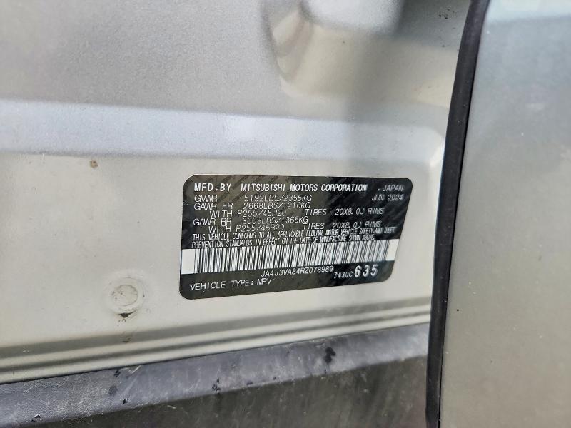 Aukcja sprzedaży 2024 Mitsubishi Outlander, vin: JA4J3VA84RZ078989, numer aukcji: 62112056