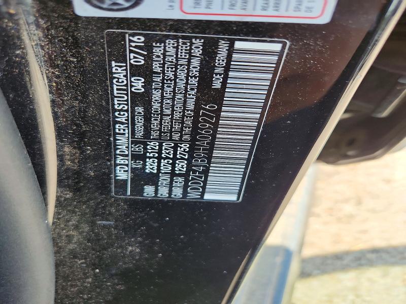 60411936 :رقم المزاد ، WDDZF4JB9HA069276 vin ، 2017 Mercedes-benz E مزاد بيع