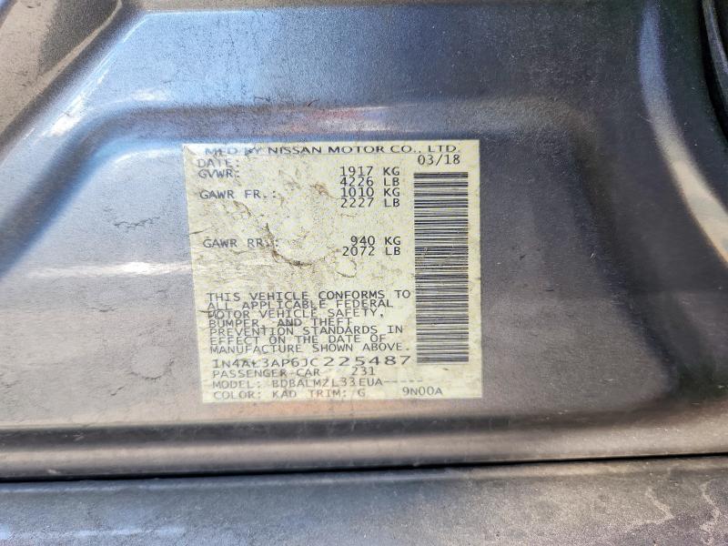 59305626 :رقم المزاد ، 1N4AL3AP6JC225487 vin ، 2018 Nissan Altima مزاد بيع