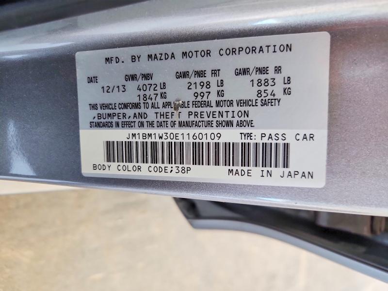 Продаж на аукціоні авто 2014 Mazda 3, vin: JM1BM1W30E1160109, номер лоту: 61248066
