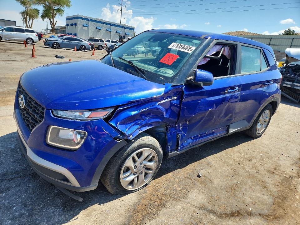 61039486 :رقم المزاد ، KMHRB8A35NU134698 vin ، 2022 Hyundai Venue مزاد بيع