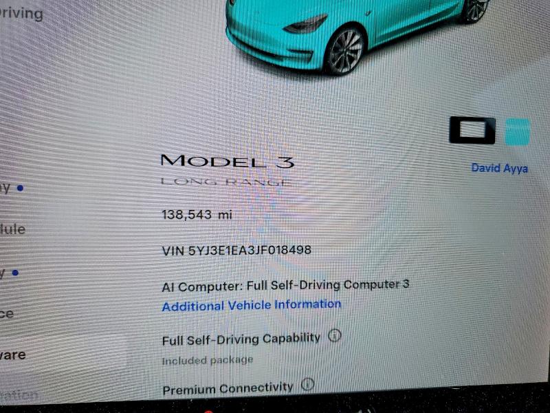 Продажа на аукционе авто 2018 Tesla Model 3, vin: 5YJ3E1EA3JF018498, номер лота: 63258756