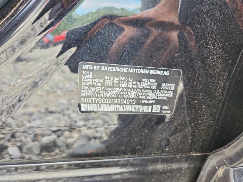 2020 Bmw X3 მანქანა იყიდება აუქციონზე, vin: 5UXTY9C02L9B04013, აუქციონის ნომერი: 60932726