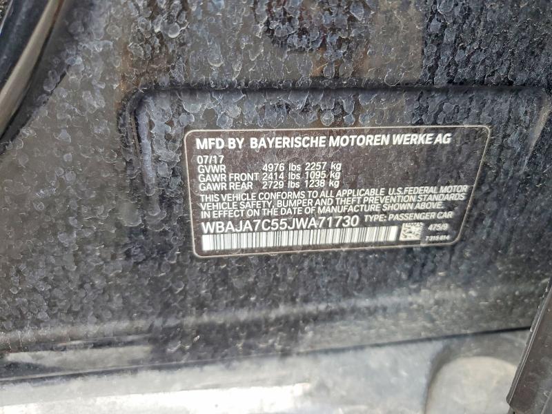 Продаж на аукціоні авто 2018 Bmw 530, vin: WBAJA7C55JWA71730, номер лоту: 60501166