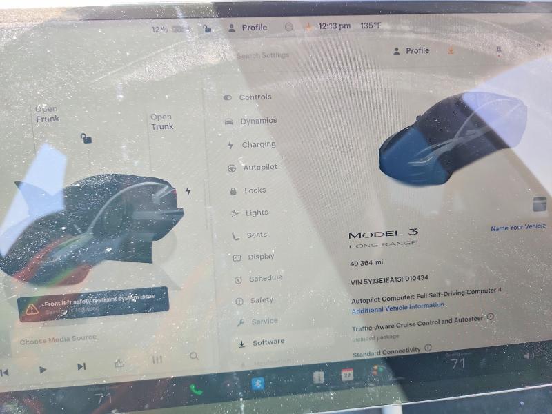 61541686 :رقم المزاد ، 5YJ3E1EA1SF010434 vin ، 2025 Tesla Model 3 مزاد بيع
