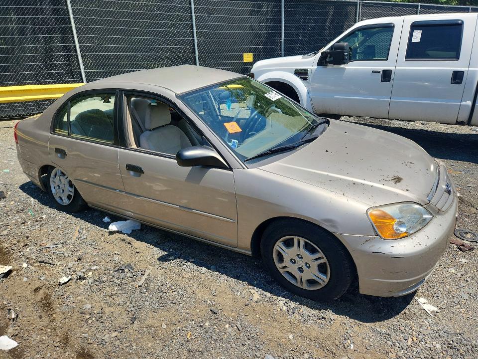 2001 Honda Civic მანქანა იყიდება აუქციონზე, vin: 2HGES16571H526343, აუქციონის ნომერი: 60757796