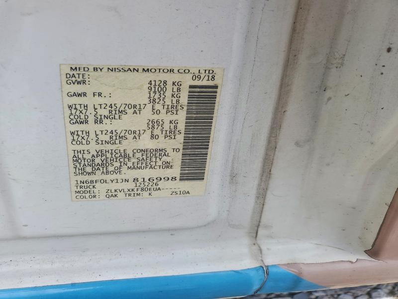 Продажа на аукционе авто 2018 Nissan Nv, vin: 1N6BF0LY1JN816998, номер лота: 60524516