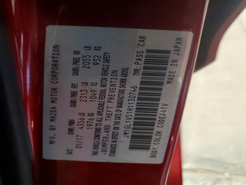 Продаж на аукціоні авто 2017 Mazda 6, vin: JM1GL1V51H1130746, номер лоту: 60788826