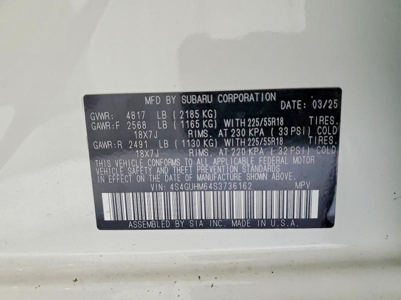 Продаж на аукціоні авто 2025 Subaru Crosstrek, vin: 4S4GUHM64S3736162, номер лоту: 59839666