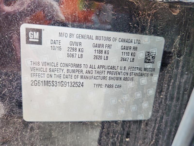 60848026 :رقم المزاد ، 2G61M5S31G9132524 vin ، 2016 Cadillac Xts مزاد بيع