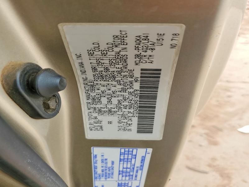 59177826 :رقم المزاد ، 5TDZA22C84S145670 vin ، 2004 Toyota Sienna مزاد بيع