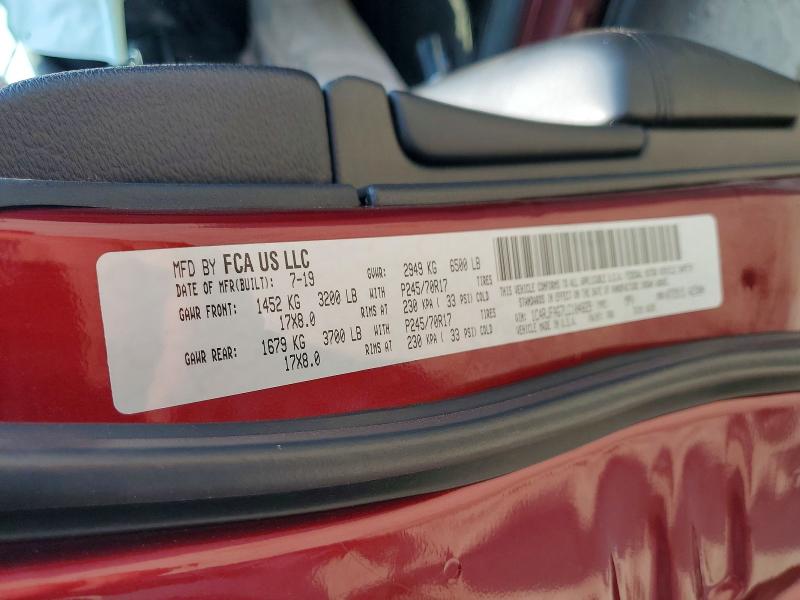 61678306 :رقم المزاد ، 1C4RJFAG7LC104829 vin ، 2020 Jeep Grand Cherokee مزاد بيع