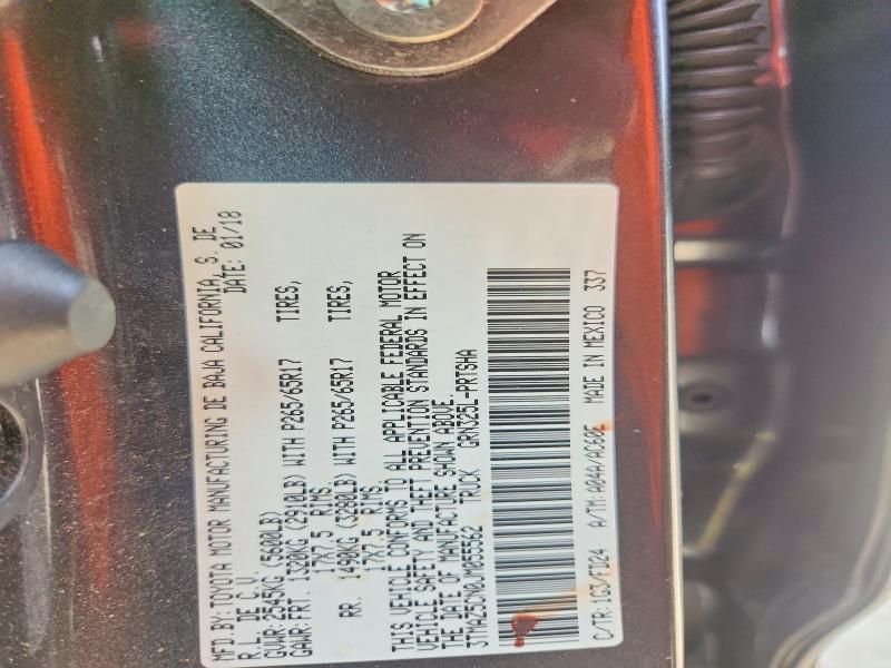 2018 Toyota Tacoma მანქანა იყიდება აუქციონზე, vin: 3TMAZ5CN0JM055562, აუქციონის ნომერი: 61213026