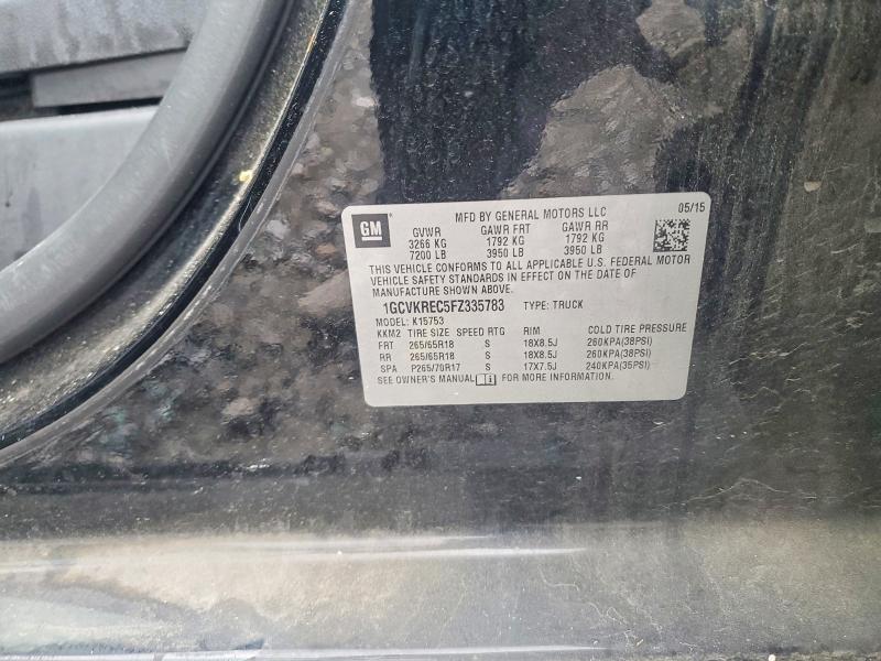 Aukcja sprzedaży 2015 Chevrolet Silverado, vin: 1GCVKREC5FZ335783, numer aukcji: 59946246