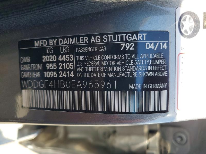 2014 Mercedes-benz C მანქანა იყიდება აუქციონზე, vin: WDDGF4HB0EA965961, აუქციონის ნომერი: 62762506