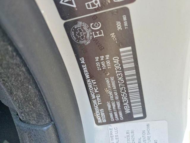 Продаж на аукціоні авто 2016 Bmw 435, vin: WBA3R5C57GK373040, номер лоту: 57438076