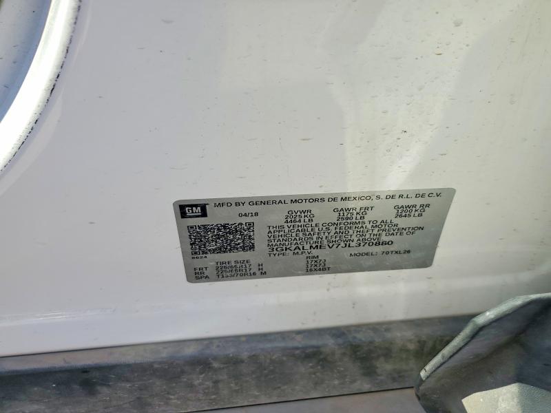 Продаж на аукціоні авто 2018 Gmc Terrain, vin: 3GKALMEV7JL370880, номер лоту: 61794986