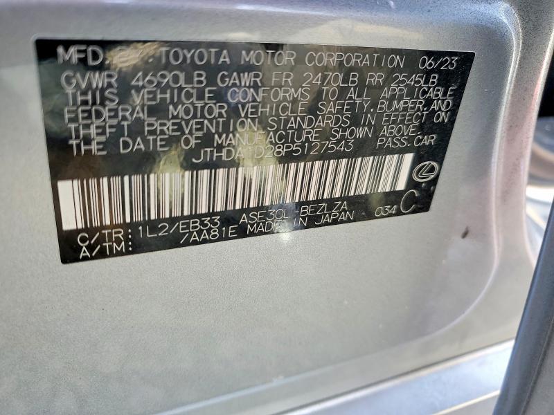 Продажа на аукционе авто 2023 Lexus Is, vin: JTHDA1D28P5127543, номер лота: 60845116
