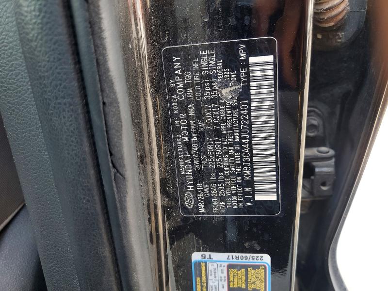 Продаж на аукціоні авто 2018 Hyundai Tucson, vin: KM8J3CA44JU722401, номер лоту: 61179276