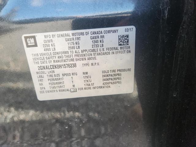 Aukcja sprzedaży 2017 Chevrolet Equinox, vin: 2GNALCEK8H1576238, numer aukcji: 59880706