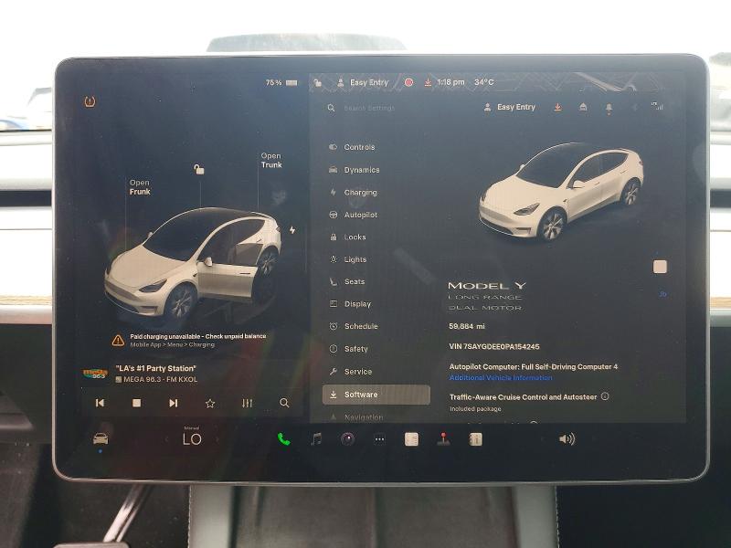Продаж на аукціоні авто 2023 Tesla Model Y, vin: 7SAYGDEE0PA154245, номер лоту: 59736066