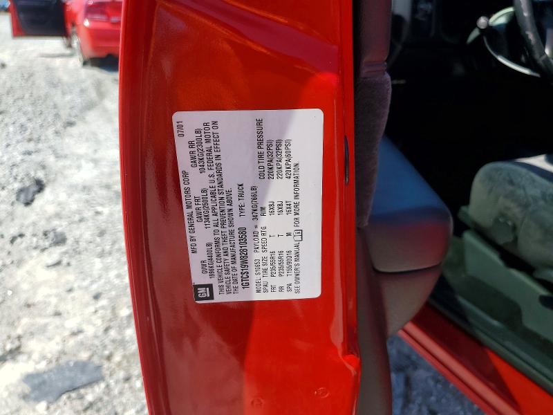 61577206 :رقم المزاد ، 1GTCS19W828103580 vin ، 2002 Gmc Sonoma مزاد بيع