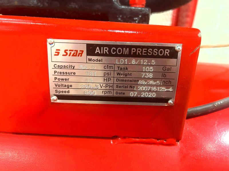 2020 Others 2020 Air Compressor მანქანა იყიდება აუქციონზე, vin: L2007161254, აუქციონის ნომერი: 63493616