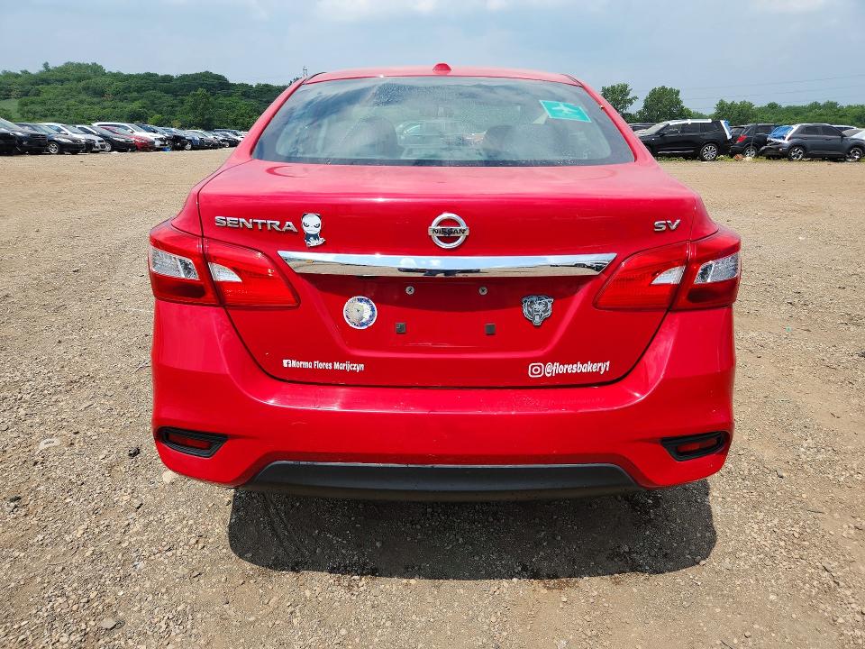 2018 Nissan Sentra მანქანა იყიდება აუქციონზე, vin: 3N1AB7AP6JL617297, აუქციონის ნომერი: 61527946