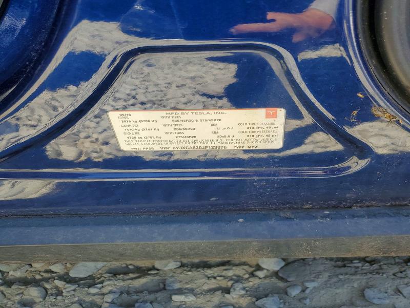 Продаж на аукціоні авто 2018 Tesla Model X, vin: 5YJXCAE20JF123676, номер лоту: 59825076