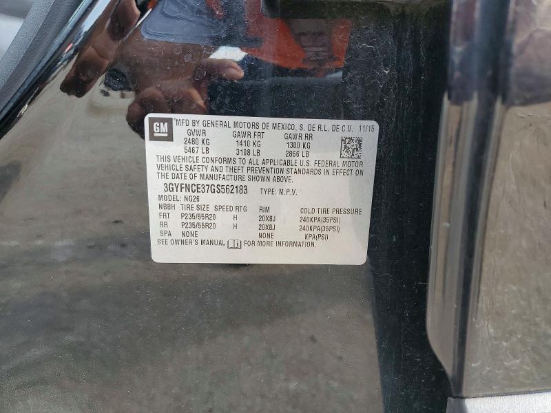 Продаж на аукціоні авто 2016 Cadillac Srx, vin: 3GYFNCE37GS562183, номер лоту: 62131506