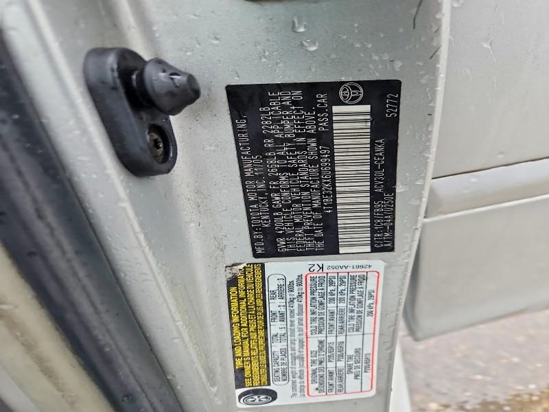 60806616 :رقم المزاد ، 4T1BE32KX6U699497 vin ، 2006 Toyota Camry مزاد بيع